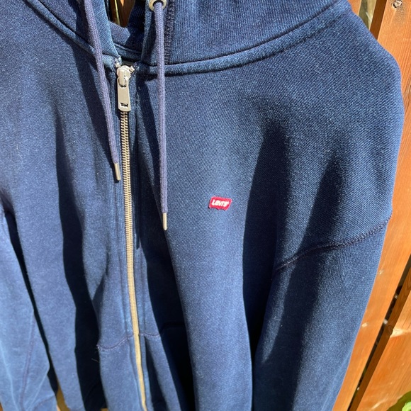 🐎 Levi’s San Francisco California US XL Metal Zip-Up Hoodie Blue Red NWOT 🐎 - Picture 10 of 10